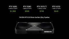 NVIDIA GeForce RTX 5000 Serisi Ekran Kartları Duyuruldu